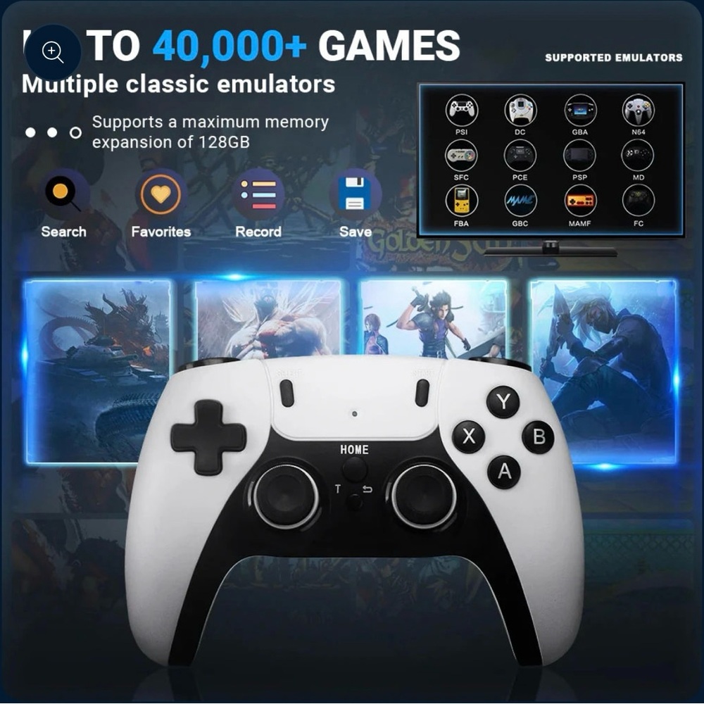 128GB Gamestick (40K Games & 2 Controllers)